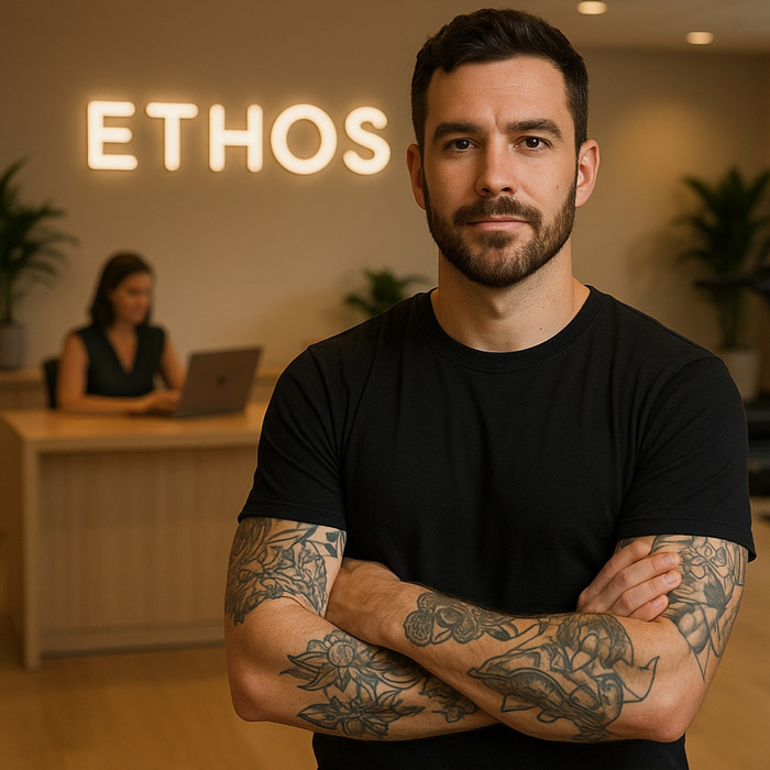 Gianluca, titolare di Ethos Centro Estetico e Solarium Milano, attento alla soddisfazione del cliente