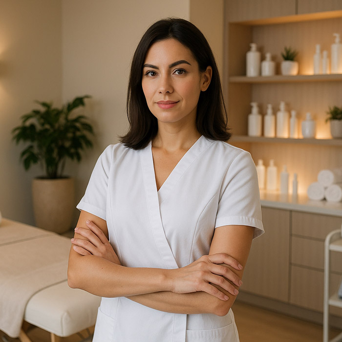 Monica, estetista qualificata e naturopata presso Ethos Centro Estetico e Solarium Milano